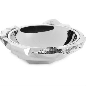 Classy silver bowl to serve nuts and other goodies or float candles or flowers